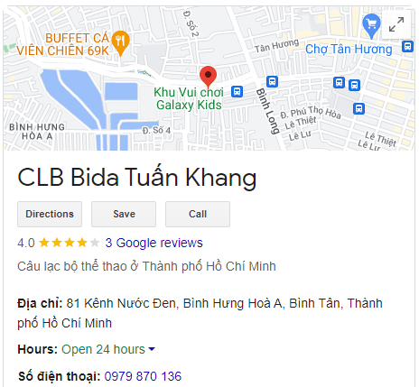 CLB Bida Tuấn Khang