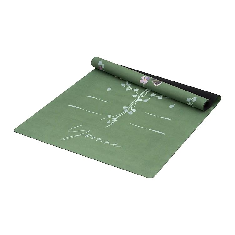 Thảm tập yoga du lịch cao cấp chính hãng Yvonne, Hummingbird - Green Moss