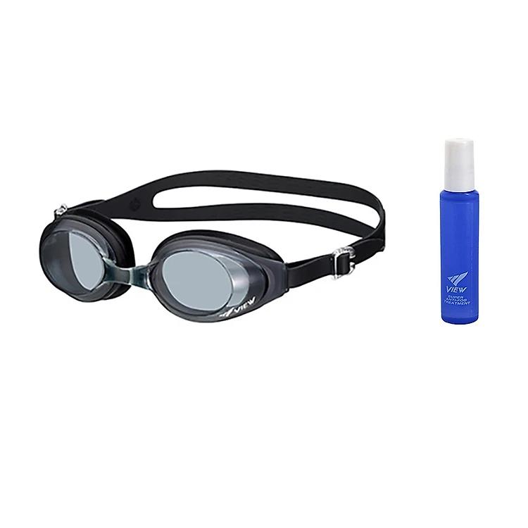 Bộ Kính Bơi VIEW V610 Chống Sương Mù Chống tia UV Và Dung Dịch Chống Sương Mù Anti-Fog VIEW TV330 15ml