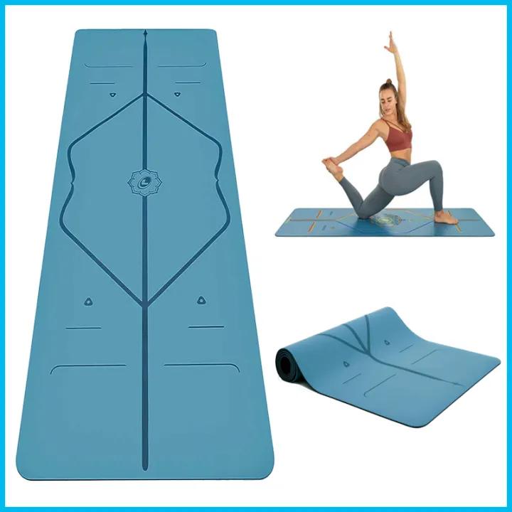 [Chất Liệu Da Pu] Thảm Tập Yoga Định Tuyến Da Pu Chống Trơn Trượt, Thâm Hút Mồ Hôi Nhanh - Hàng Chính Hãng