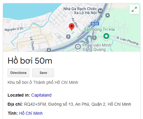 Hồ bơi 50m