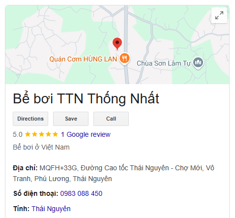 Bể bơi TTN Thống Nhất