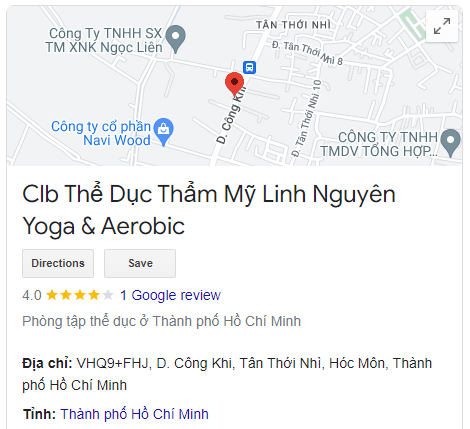 Clb Thể Dục Thẩm Mỹ Linh Nguyên Yoga & Aerobic