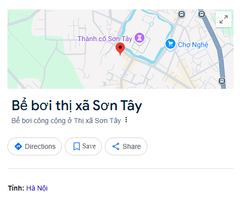 Bể bơi thị xã Sơn Tây