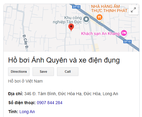 Hồ bơi Ánh Quyên và xe điện đụng