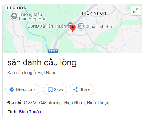 sân đánh cầu lông