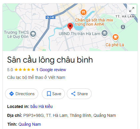 Sân cầu lông châu bình