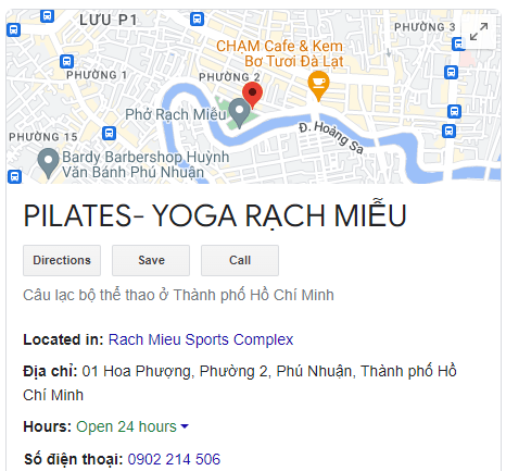 PILATES- YOGA RẠCH MIỄU