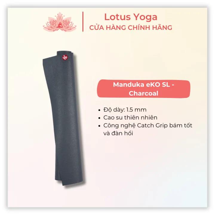 Thảm tập yoga Manduka EKO Superlite 1.5MM - CHARCOAL (XÁM)