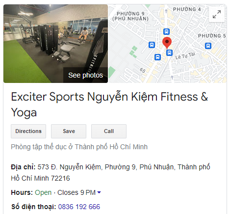 Exciter Sports Nguyễn Kiệm Fitness & Yoga