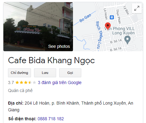 Cafe Bida Khang Ngọc