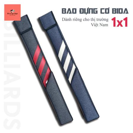 Bao vải đựng cơ bida - bao đựng tối đa 1 cán 2 ngọn cơ bi-a - Túi đựng cơ bằng vải phối da, dài khoảng 80