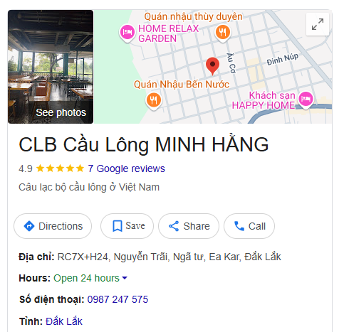 CLB Cầu Lông MINH HẰNG