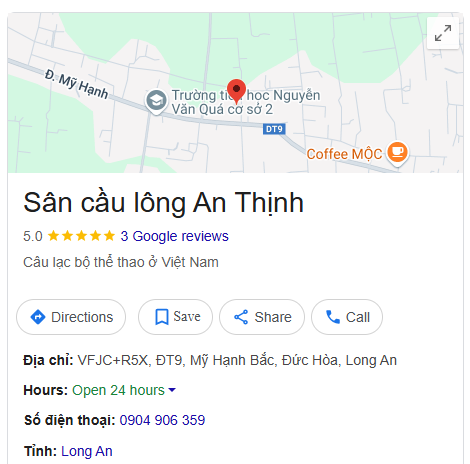 Sân cầu lông An Thịnh