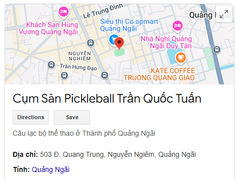 Cụm Sân Pickleball Trần Quốc Tuấn