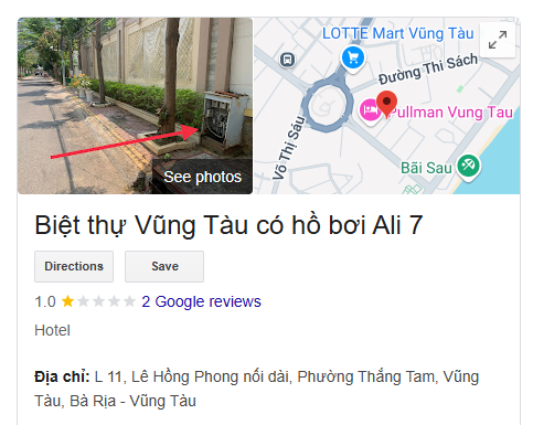 Biệt thự Vũng Tàu có hồ bơi Ali 7