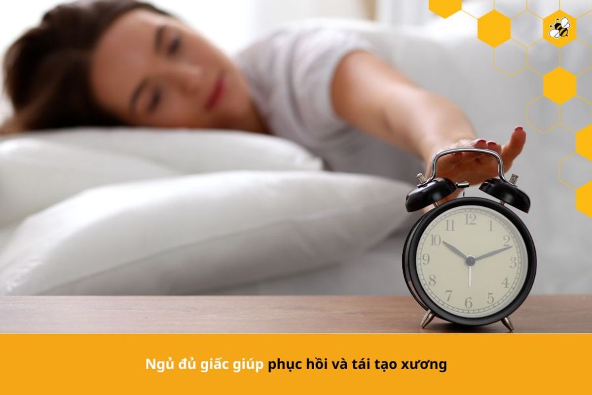 Ngủ đủ giấc giúp phục hồi và tái tạo xương