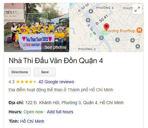 Nhà Thi Đấu Vân Đồn Quận 4