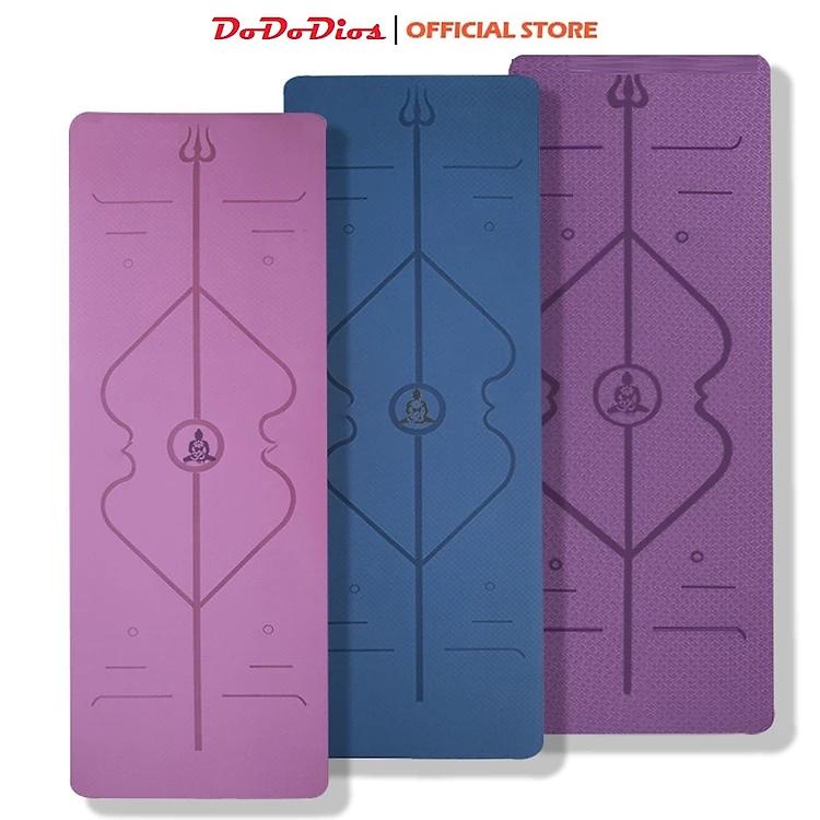 Thảm Tập Yoga Định Tuyến TPE cao cấp tặng kèm túi đựng - Thảm yoga chống trượt chính hãng