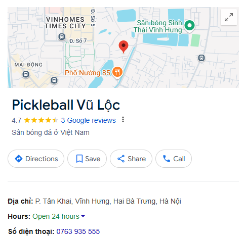 Pickleball Vũ Lộc