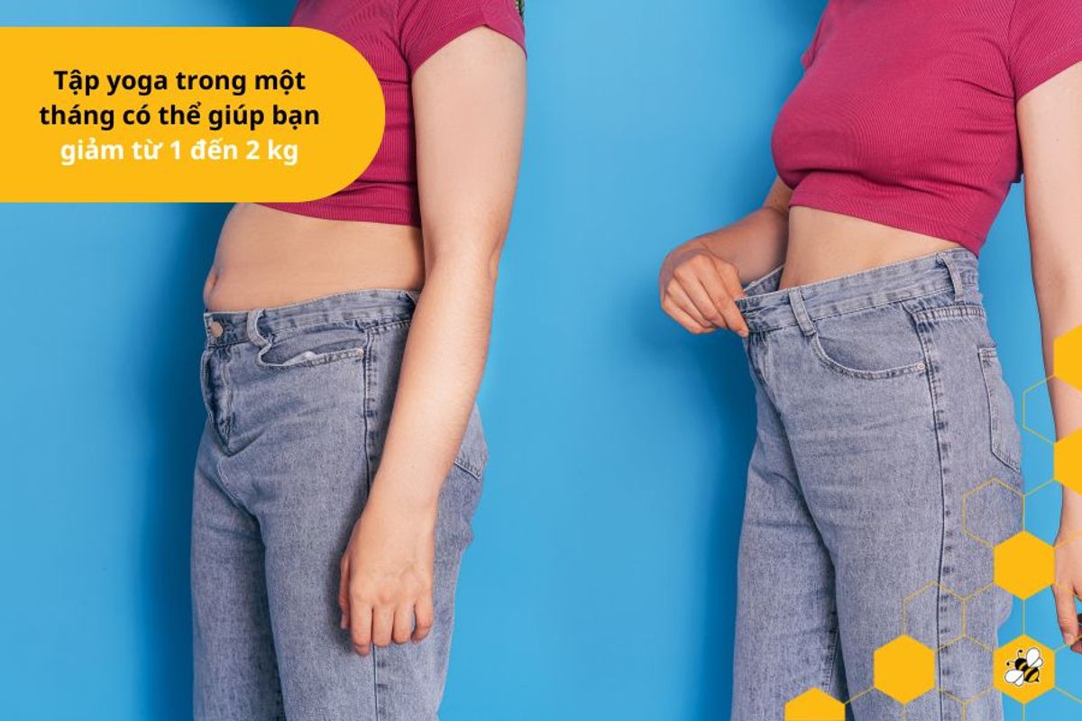 Tập yoga trong một tháng có thể giúp bạn giảm từ 1 đến 2 kg