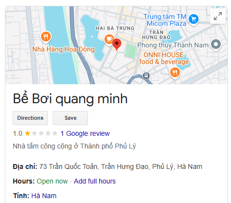 Bể Bơi quang minh