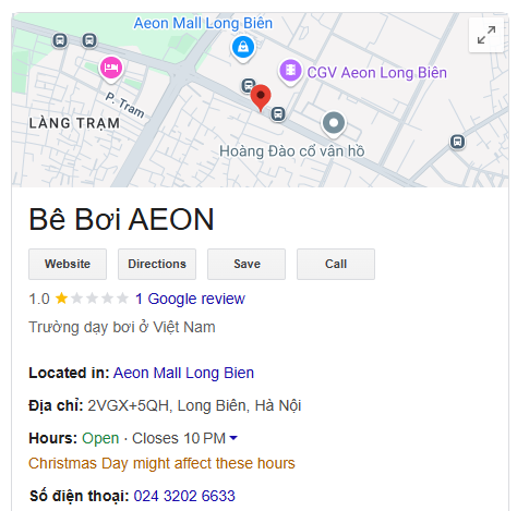 Bê Bơi AEON