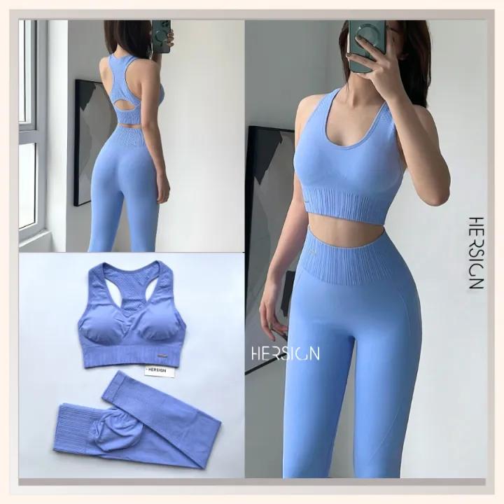 Bộ đồ tập gym nữ Set tập yoga Áo bra quần ?legging HERSIGN-SET135