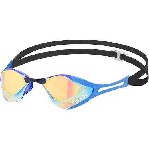 Kính bơi V128SAM Nhật Bản,Loại gương, Không đệm, Được trang bị chức năng chống sương mù WIPE G