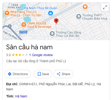 Sân cầu hà nam