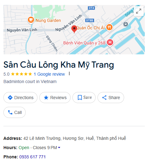 Sân Cầu Lông Kha Mỹ Trang