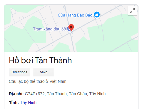 Hồ bơi Tân Thành