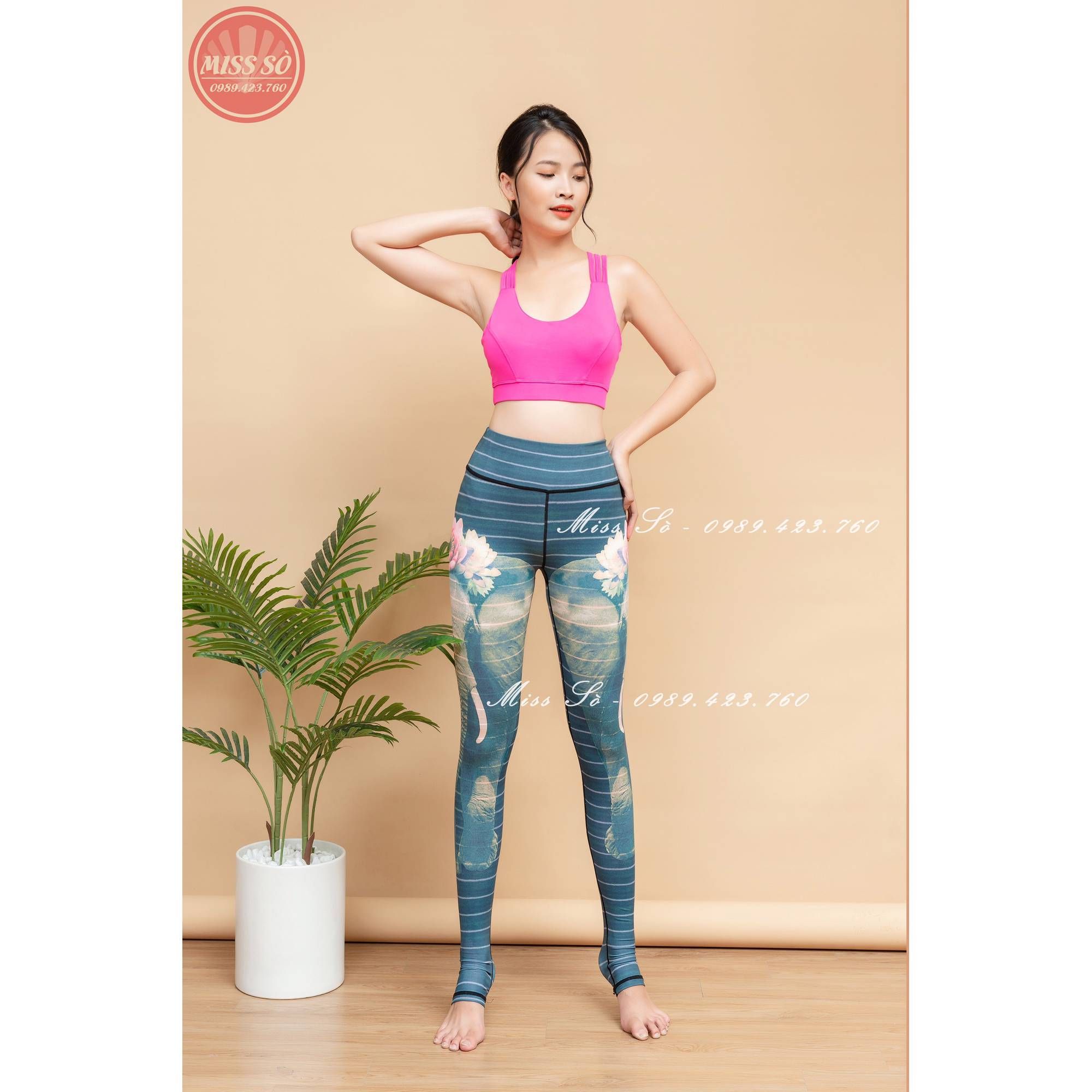 BỘ ÁO, QUẦN TẬP GYM YOGA NỮ CAO CẤP - HK164