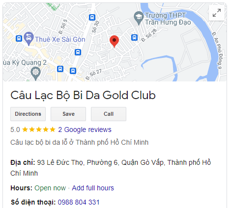 Câu Lạc Bộ Bi Da Gold Club