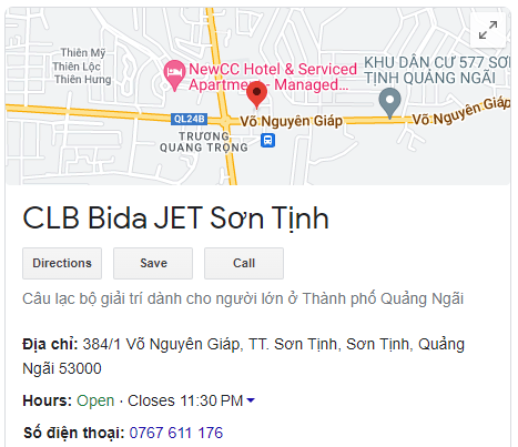 CLB Bida JET Sơn Tịnh