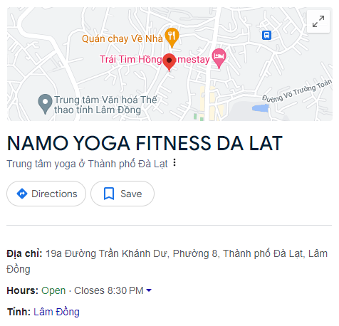 NAMO YOGA FITNESS DA LAT