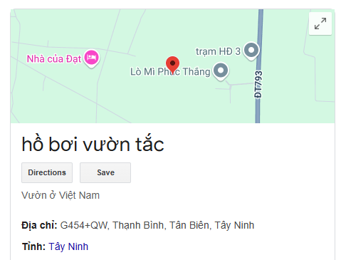 hồ bơi vườn tắc