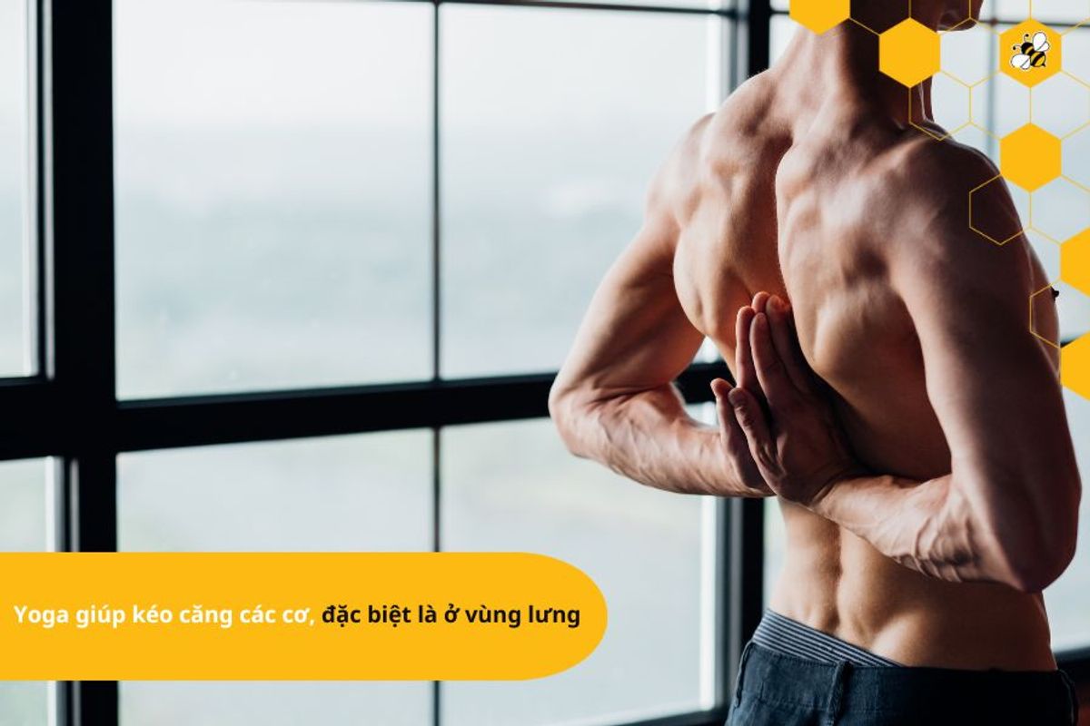 Yoga giúp kéo căng các cơ, đặc biệt là ở vùng lưng