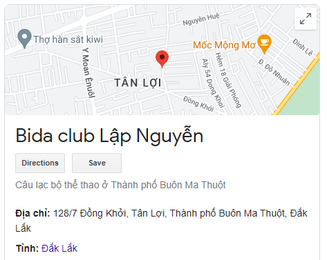 Bida club Lập Nguyễn