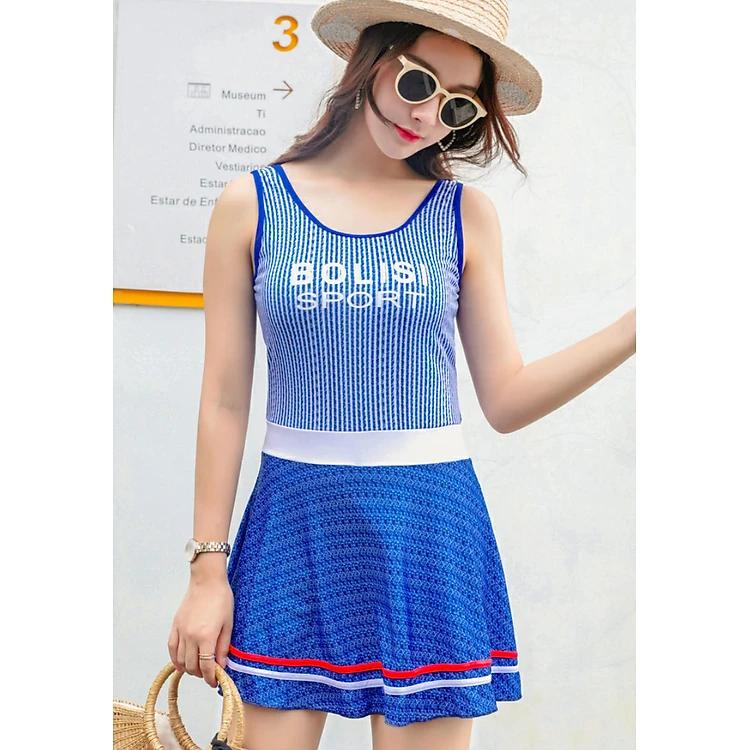 Đồ Bơi Nữ Một Mảnh Kín Đáo Kiểu Váy Thể Thao ATI32 MayHomes Women One-Piece Swimwear