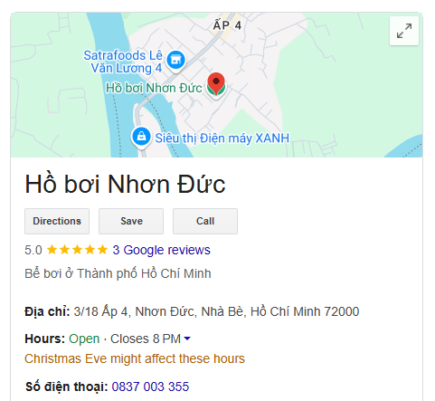 Hồ bơi Nhơn Đức