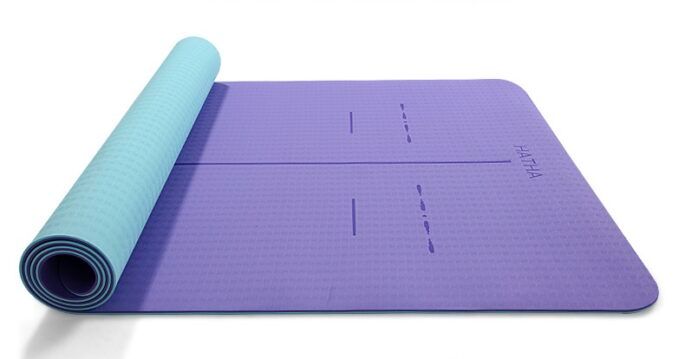 Thảm tập Yoga TPE định tuyến cao cấp rộng 80cm – có �độ bám và chống trơn trượt rất tốt