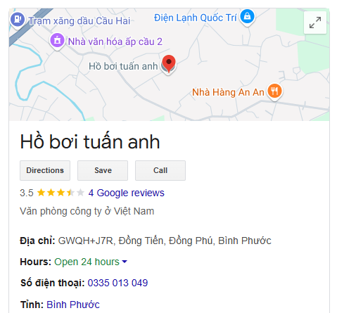 Hồ bơi tuấn anh