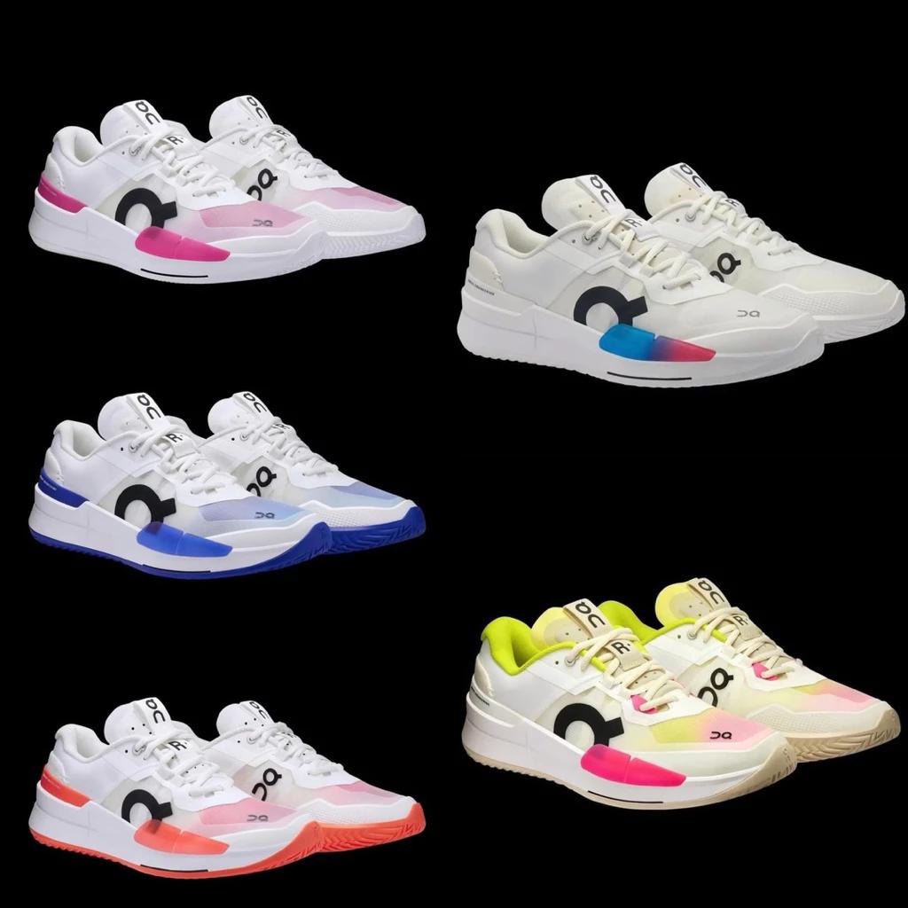 Giày tenis pickleball thời trang bigsize nam nữ dáng thể thao The Roger pro2 màu trắng êm nhẹ, sneaker cao cấp