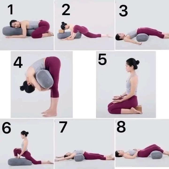 Gối yoga phục hồi trị liệu hỗ trợ tập luyện yoga, Gối Yin yoga hỗ trợ các tư thế gối cao cấp có tháo vỏ rời