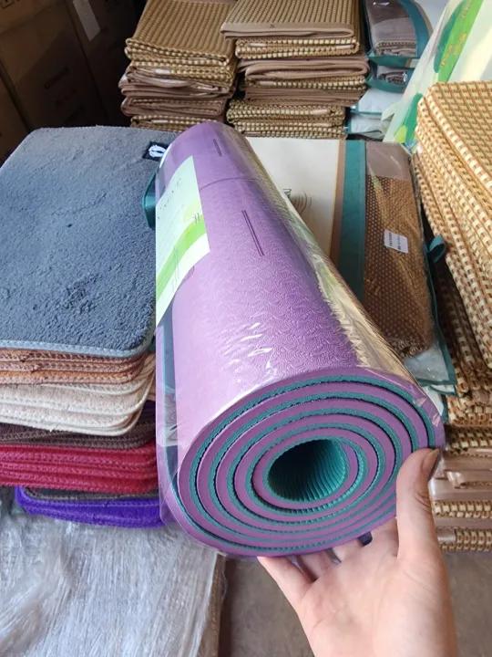 THẢM TẬP YOGA ĐỊNH TUYẾN TPE LOẠI 1 DẦY 2 LỚP 8mm THẢM TẬP YOGA TẬP GYM ĐỊNH TUYẾN TPE CHỐNG TRƠN TRƯỢT