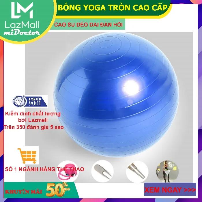Bóng Tập Yoga, Bóng Yoga Tròn Cỡ Đại 75cm Cao Cấp