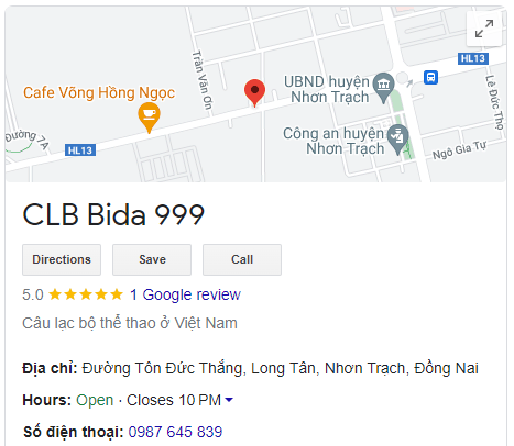 CLB Bida 999