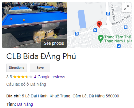 CLB Bida ĐĂng Phú