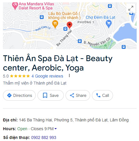 Thiên Ân Spa Đà Lạt - Beauty center, Aerobic, Yoga